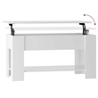vidaXL Engineered wood Medium Coffee Table in High Gloss White