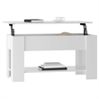 vidaXL Engineered wood Medium Coffee Table in High Gloss White