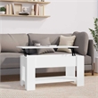 vidaXL Engineered wood Medium Coffee Table in High Gloss White