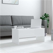 vidaXL Engineered wood Medium Coffee Table in High Gloss White