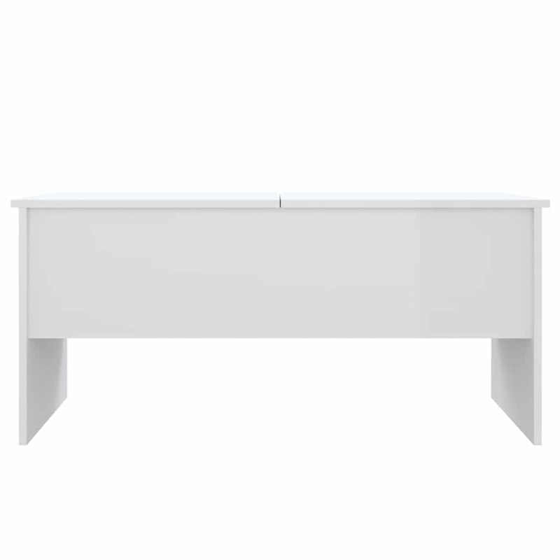 vidaXL Engineered wood Medium Coffee Table in High Gloss White