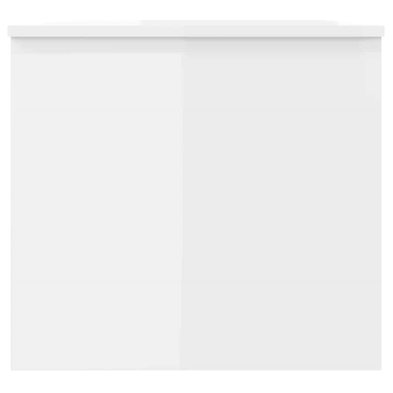 vidaXL Engineered wood Medium Coffee Table in High Gloss White