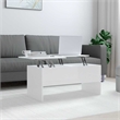 vidaXL Engineered wood Medium Coffee Table in High Gloss White
