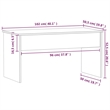 vidaXL Engineered Wood Medium Coffee Table in Smoked Oak
