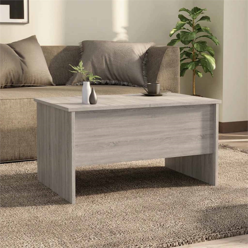 vidaXL Sonoma Engineered Wood Medium Coffee Table in Gray