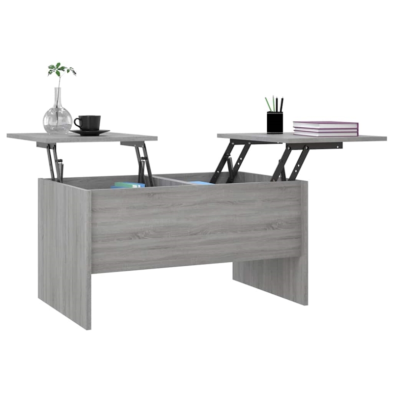 vidaXL Sonoma Engineered Wood Medium Coffee Table in Gray