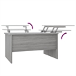 vidaXL Sonoma Engineered Wood Medium Coffee Table in Gray