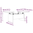 vidaXL Sonoma Engineered Wood Medium Coffee Table in Gray