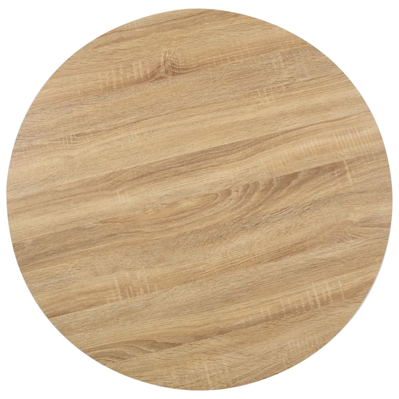 vidaXL Bistro Table in Light Brown/White
