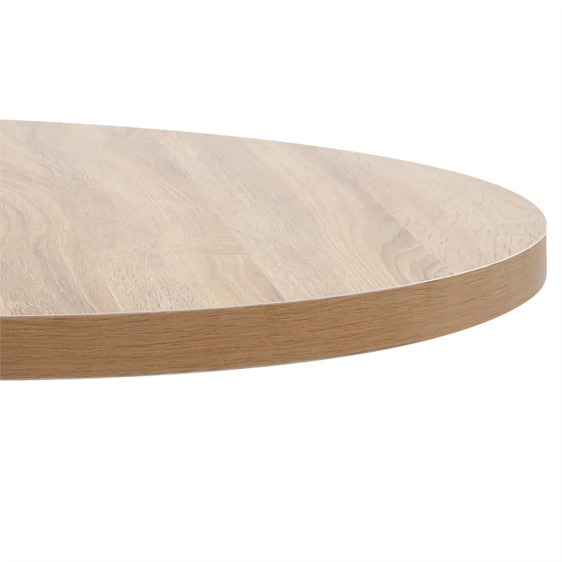 vidaXL Bistro Table in Light Brown/White
