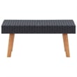 vidaXL PE Rattan Coffee Table in Black