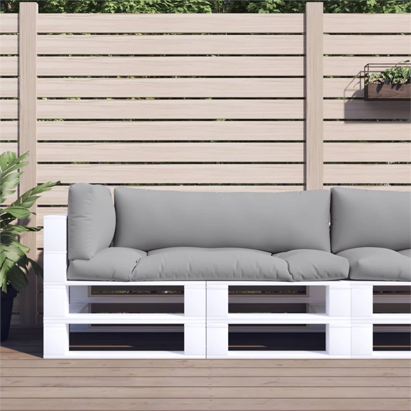 vidaXL Pallet Cushion in Grey (Set of 3)