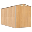 vidaXL Galvanized Steel Large Garden Shed in Light Brown