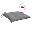 vidaXL Chair Cushion in Gray (Set of 2)