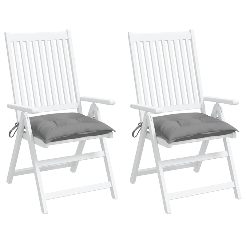 vidaXL Chair Cushion in Gray (Set of 2)