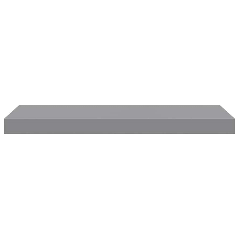 vidaXL MDF and Metal Wall Shelf in Grey Honeycomb