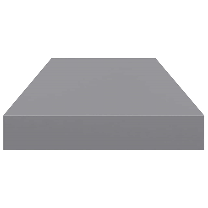 vidaXL MDF and Metal Wall Shelf in Grey Honeycomb