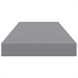 vidaXL MDF and Metal Wall Shelf in Grey Honeycomb