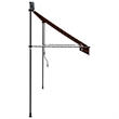 vidaXL Retractable Awning in Orange/Brown