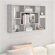 vidaXL Engineered Wood Wall Shelf in Gray Sonoma
