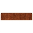 vidaXL Large Steel Garden Planter in Rusty
