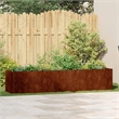 vidaXL Large Steel Garden Planter in Rusty