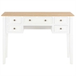vidaXL Pinewood Standard Writing Desk in White/Brown