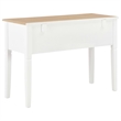 vidaXL Pinewood Standard Writing Desk in White/Brown