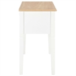 vidaXL Pinewood Standard Writing Desk in White/Brown