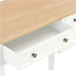 vidaXL Pinewood Standard Writing Desk in White/Brown