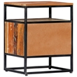 vidaXL Solid Reclaimed Wood Small Bedside Cabinet in Multicolor