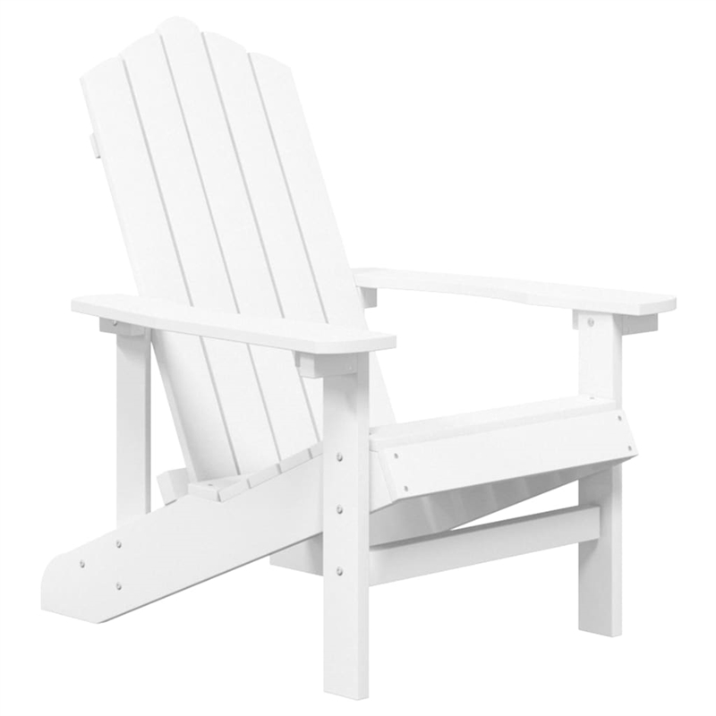 vidaXL HDPE Garden Chair in White