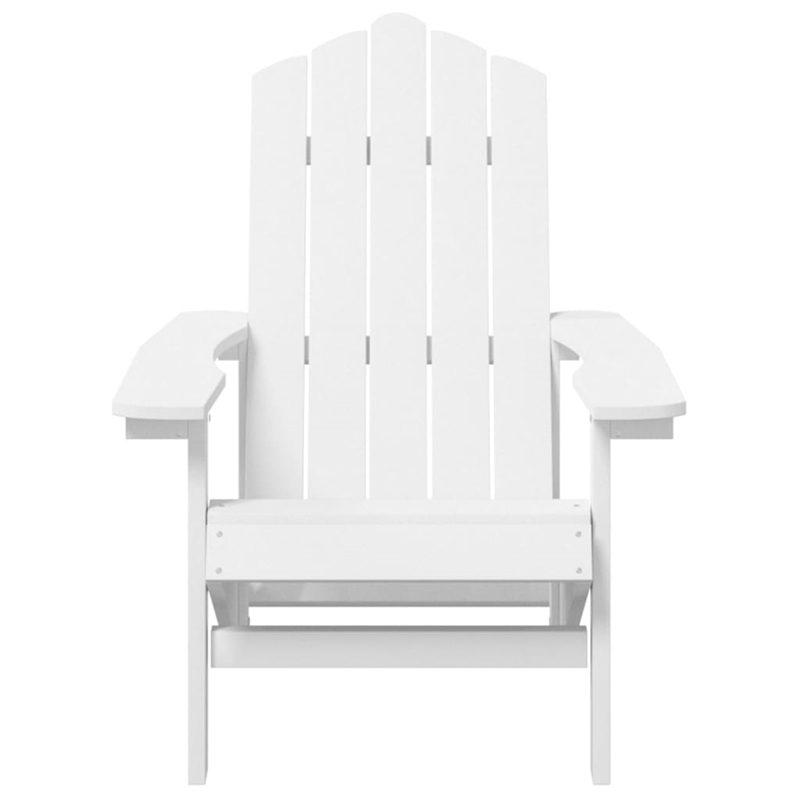 vidaXL HDPE Garden Chair in White