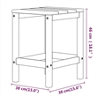 vidaXL HDPE Garden Chair in White
