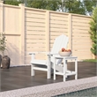 vidaXL HDPE Garden Chair in White