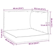 vidaXL Pallet Cushion in Green