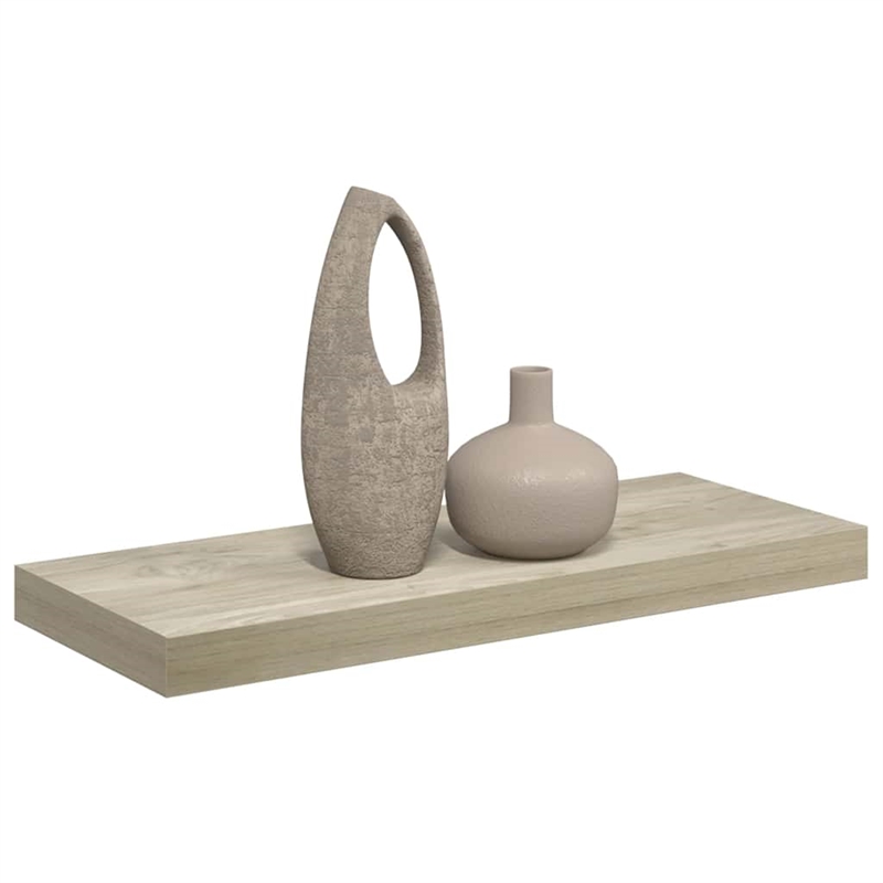 vidaXL MDF Floating Wall Shelf in Oak