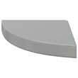 vidaXL MDF and Metal Corner Shelf in Gray Honeycomb