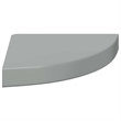 vidaXL MDF and Metal Corner Shelf in Gray Honeycomb