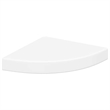 vidaXL MDF Wall Mounted Corner Shelf in White Honeycomb