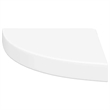 vidaXL MDF Wall Mounted Corner Shelf in White Honeycomb