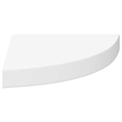 vidaXL MDF Wall Mounted Corner Shelf in White Honeycomb