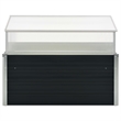 vidaXL Medium Galvanized Steel Garden Planter in Anthracite