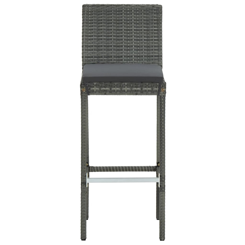vidaXL Bar Stool in Gray (Set of 2)