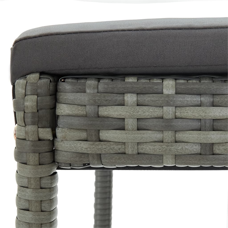 vidaXL Bar Stool in Gray (Set of 2)