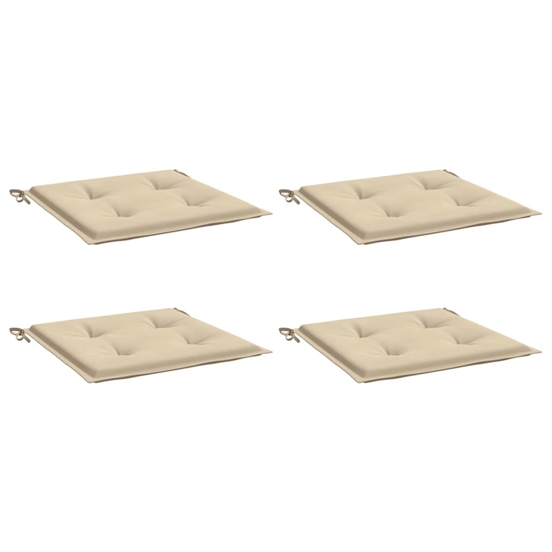 vidaXL Chair Cushion in Beige (Set of 4)