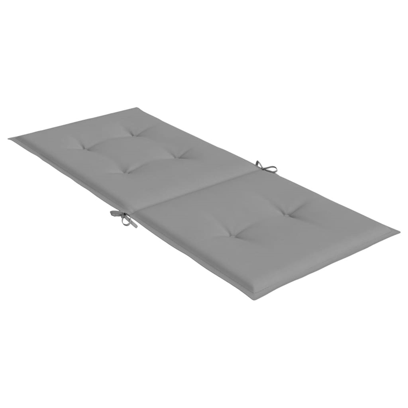 vidaXL Highback Chair Cushion in Gray (Set of 6))