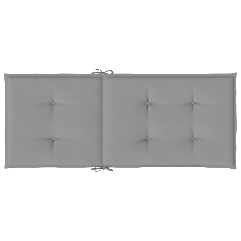 vidaXL Highback Chair Cushion in Gray (Set of 6))