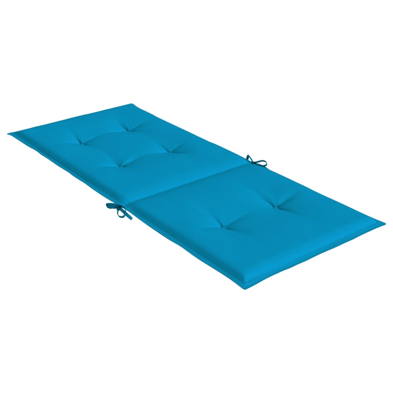 vidaXL Highback Chair Cushion in Blue (Set of 6)