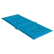 vidaXL Highback Chair Cushion in Blue (Set of 6)